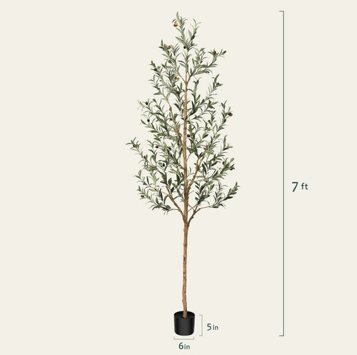 Olive Oil 7ft Artificial Olive Tree Indoor