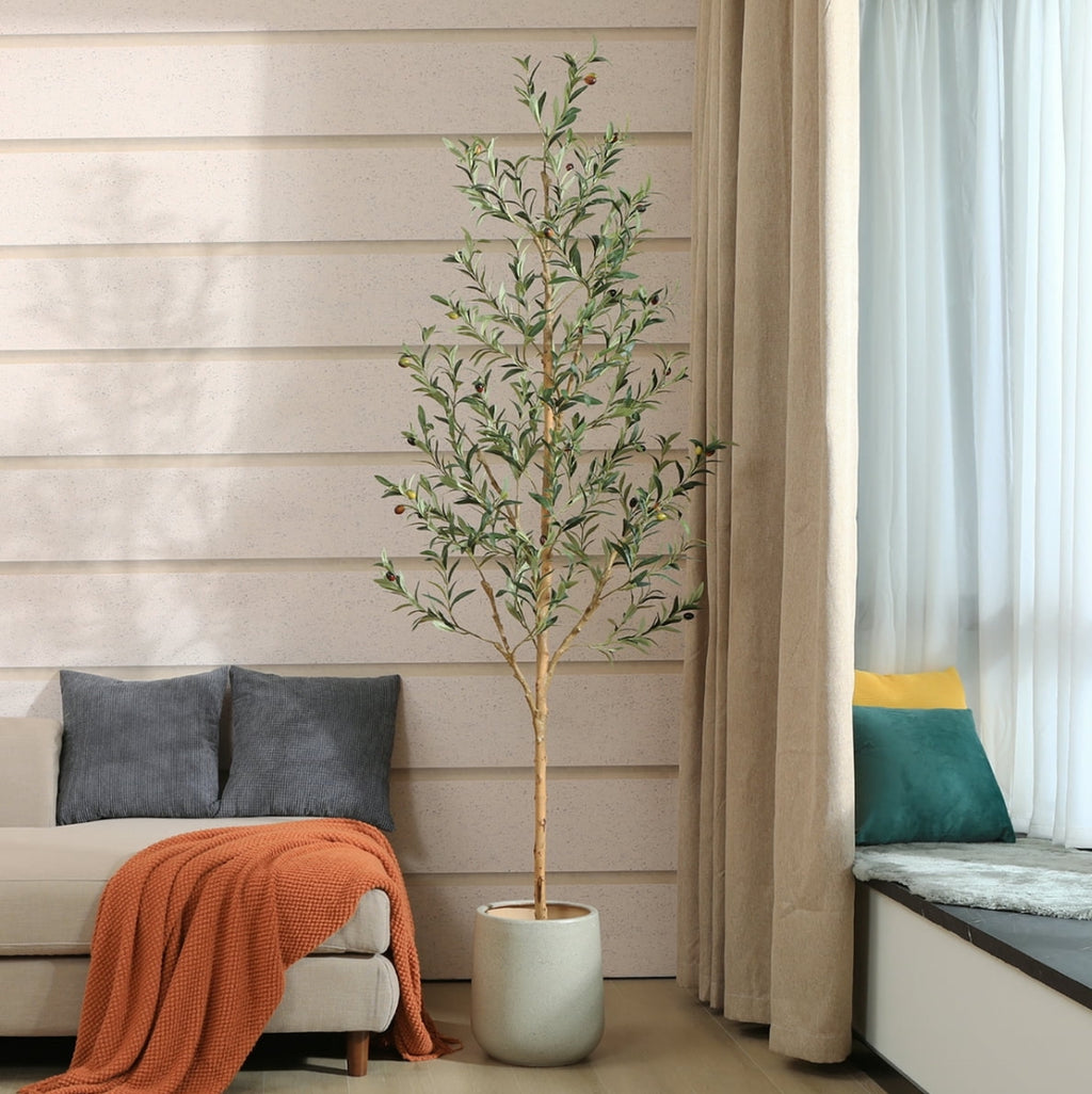 Olive Oil 7ft Artificial Olive Tree Indoor