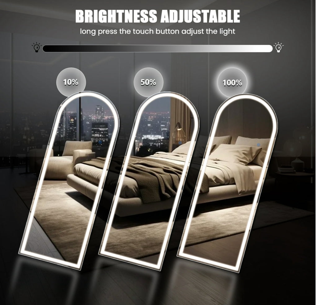 LED 71’x26’ Arched Full Length Mirror